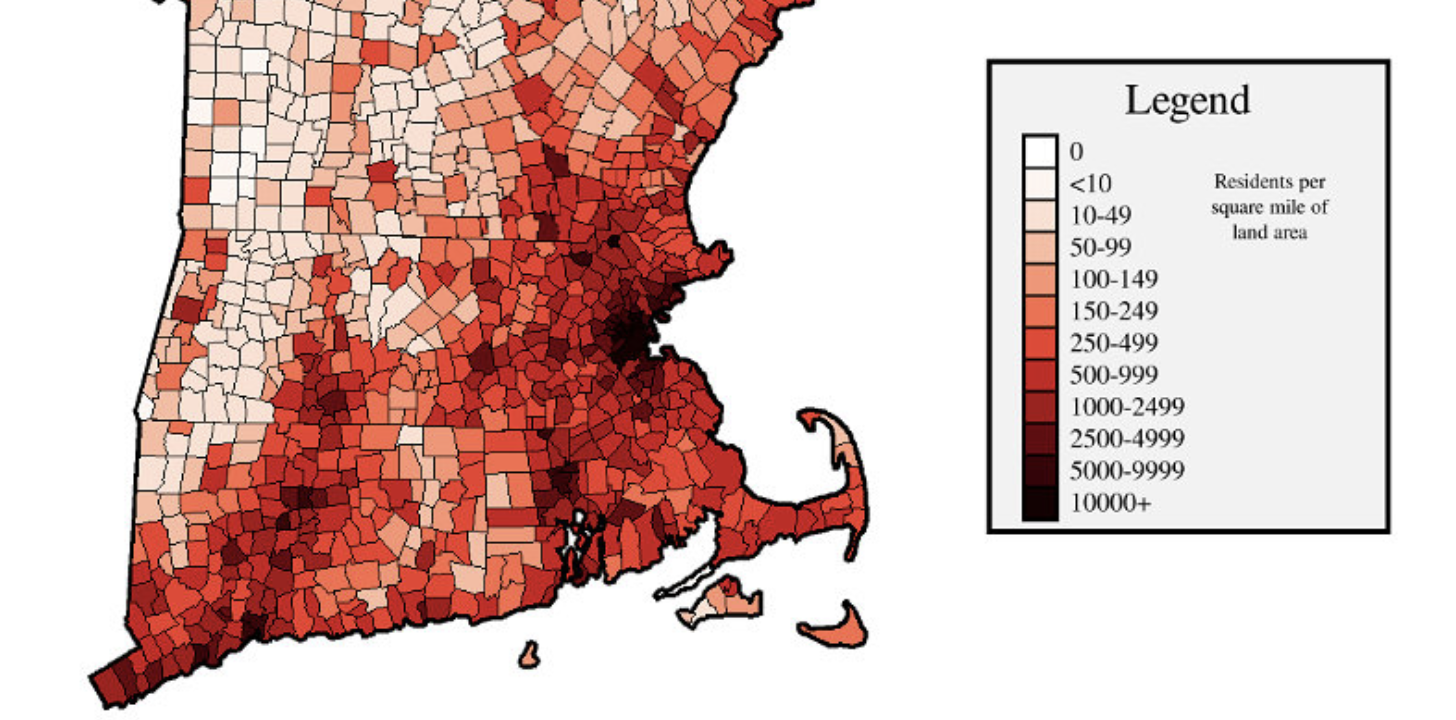 New England Population Density